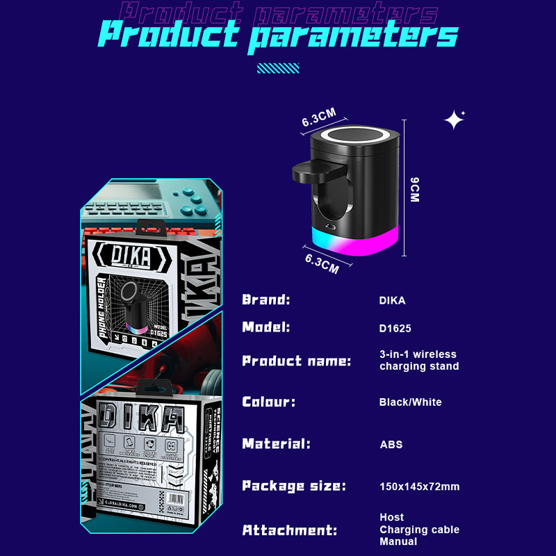 3-in-1 wireless charging stand D1625