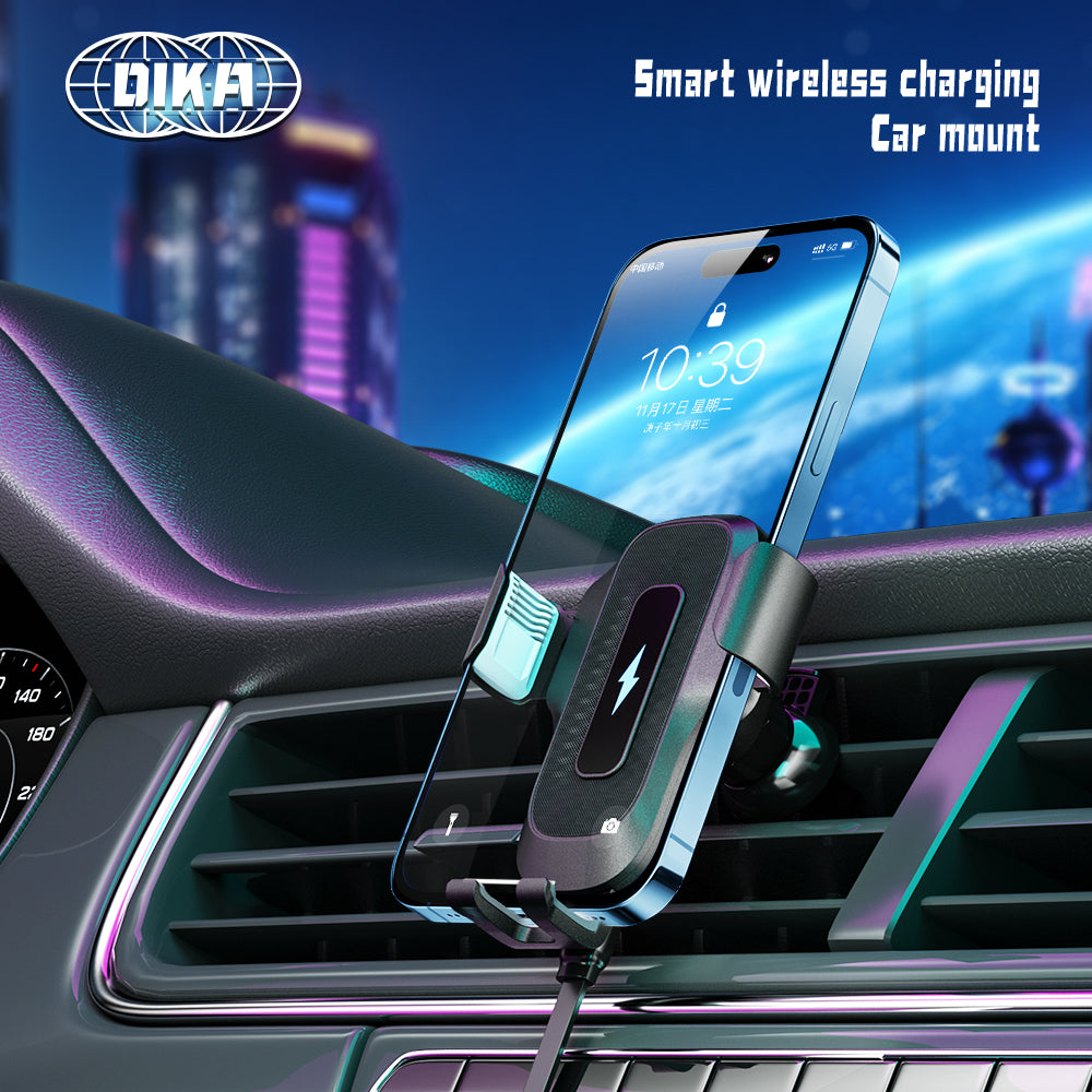 Clip-on car wireless charger D1525