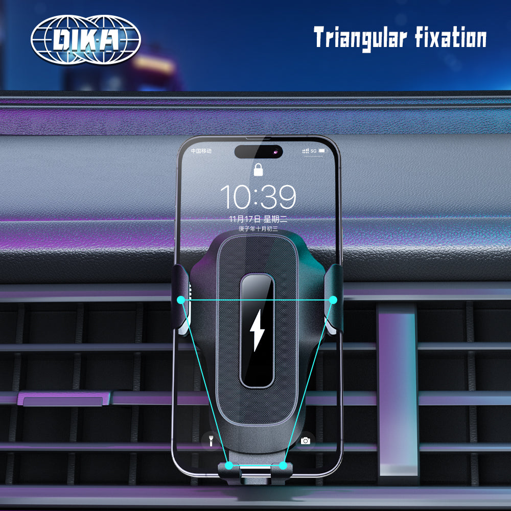 Clip-on car wireless charger D1525