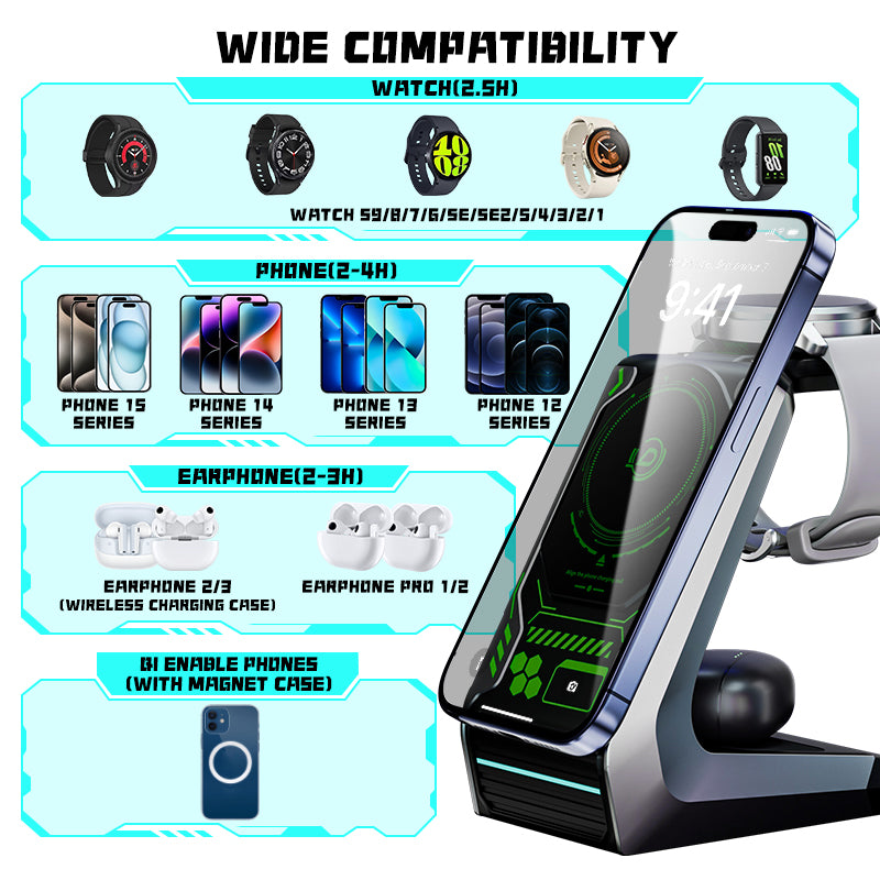 3 in 1 wireless charging stand D2125