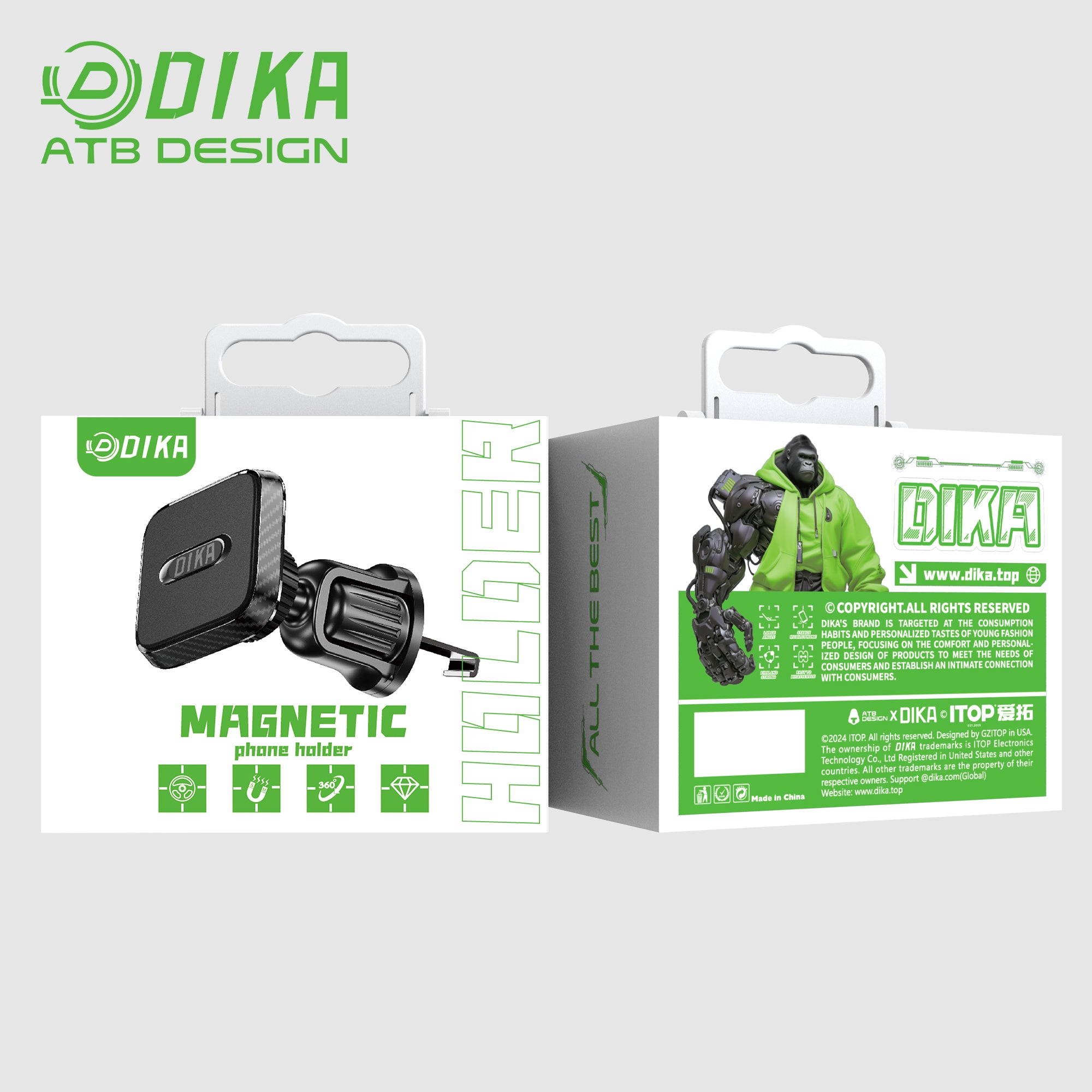 Elliptical magnetic phone holder DHC002