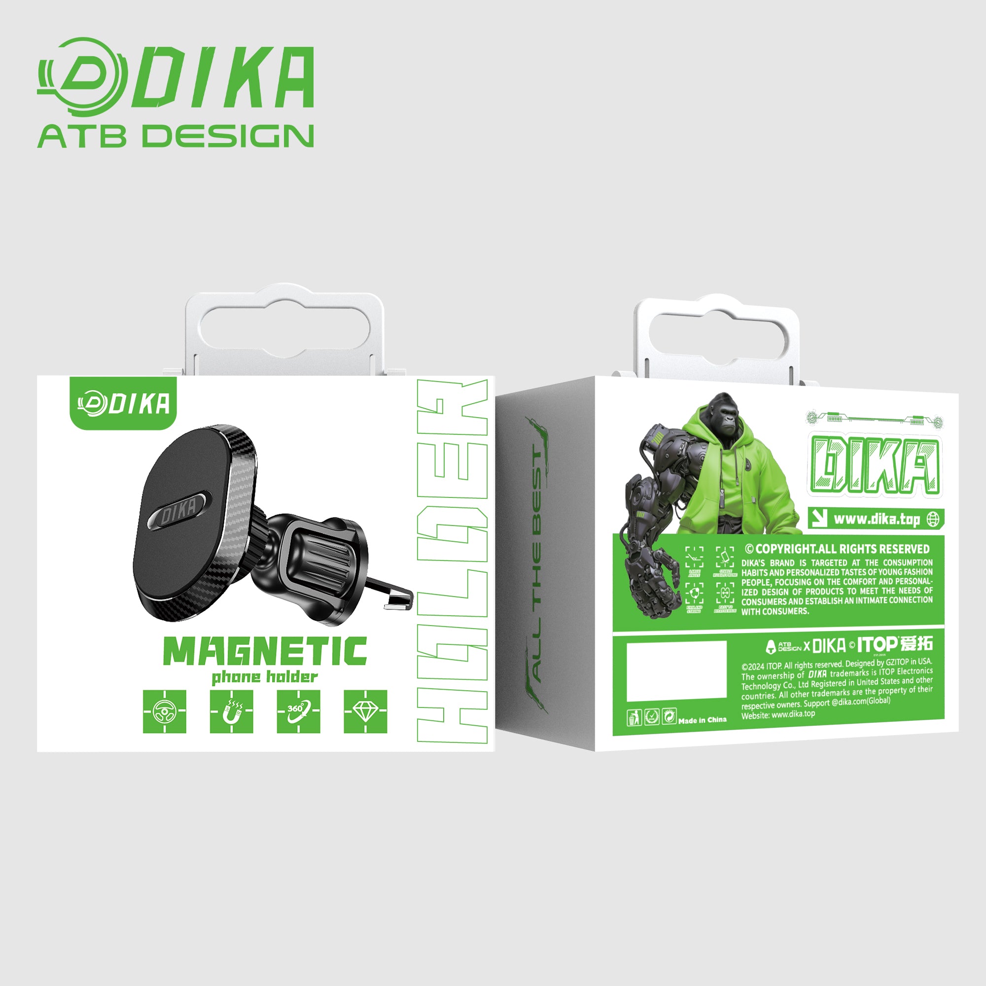 Oval magnetic mobile phone bracket  DHC004