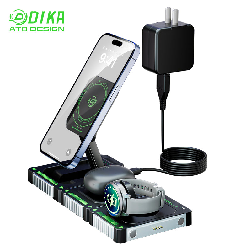 Three-in-one wireless charging stand  DHW803