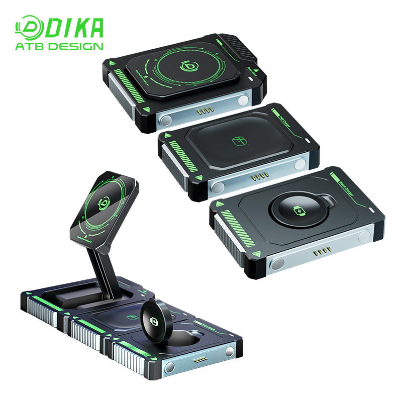 Three-in-one wireless charging stand  DHW803