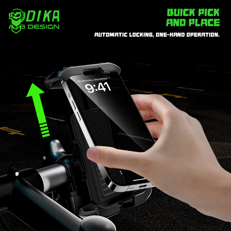 Single pull bicycle cell phone holder -Plastic structure DHY002