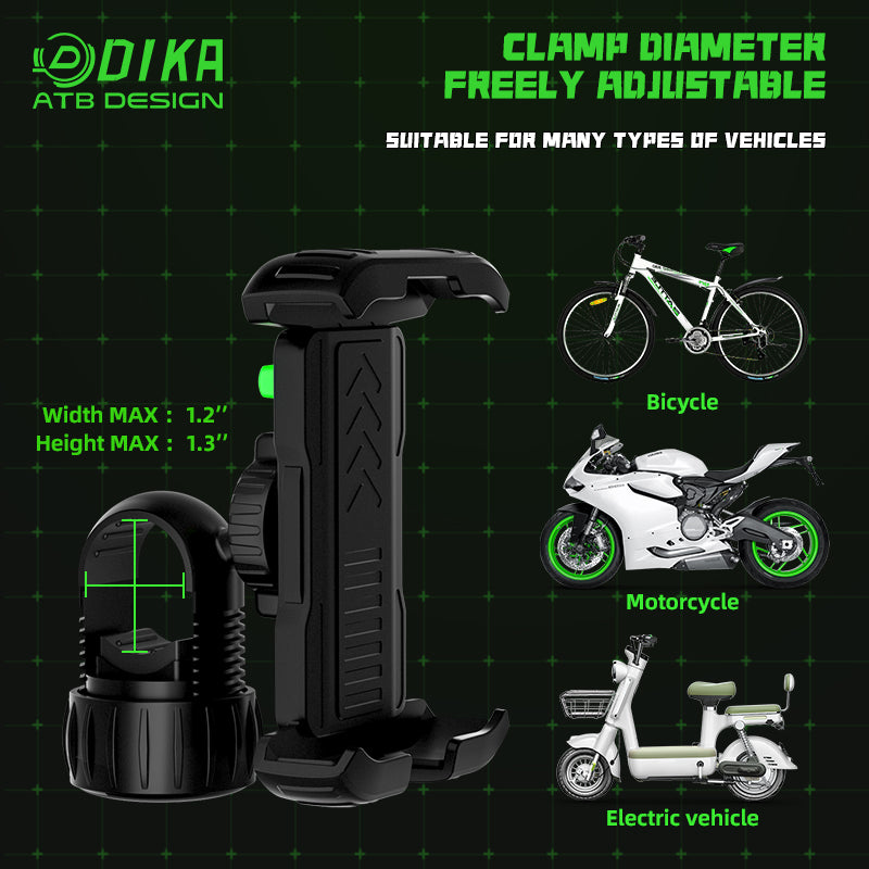 Single pull bicycle cell phone holder -Plastic structure DHY002