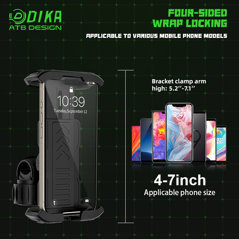 Single pull bicycle cell phone holder -Plastic structure DHY002