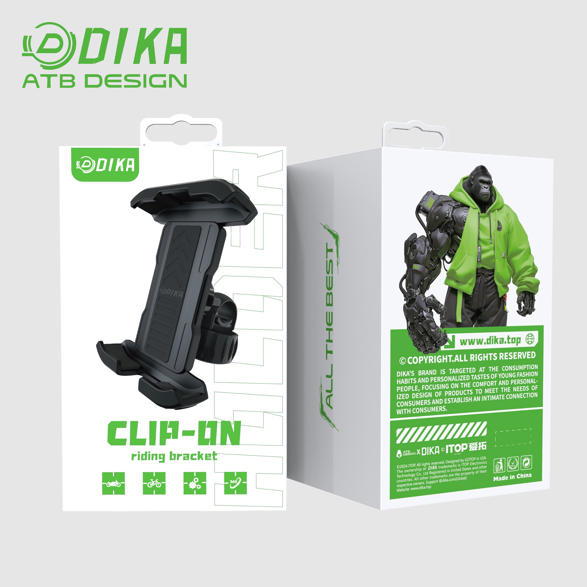 Single pull bicycle cell phone holder -Plastic structure DHY002