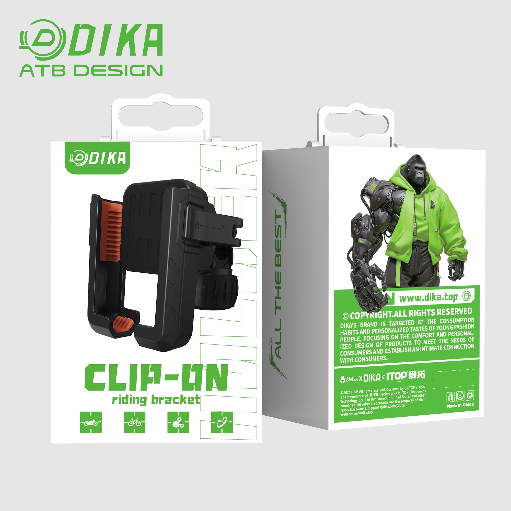 Left and right clips Cycling cell phone holder DHY004