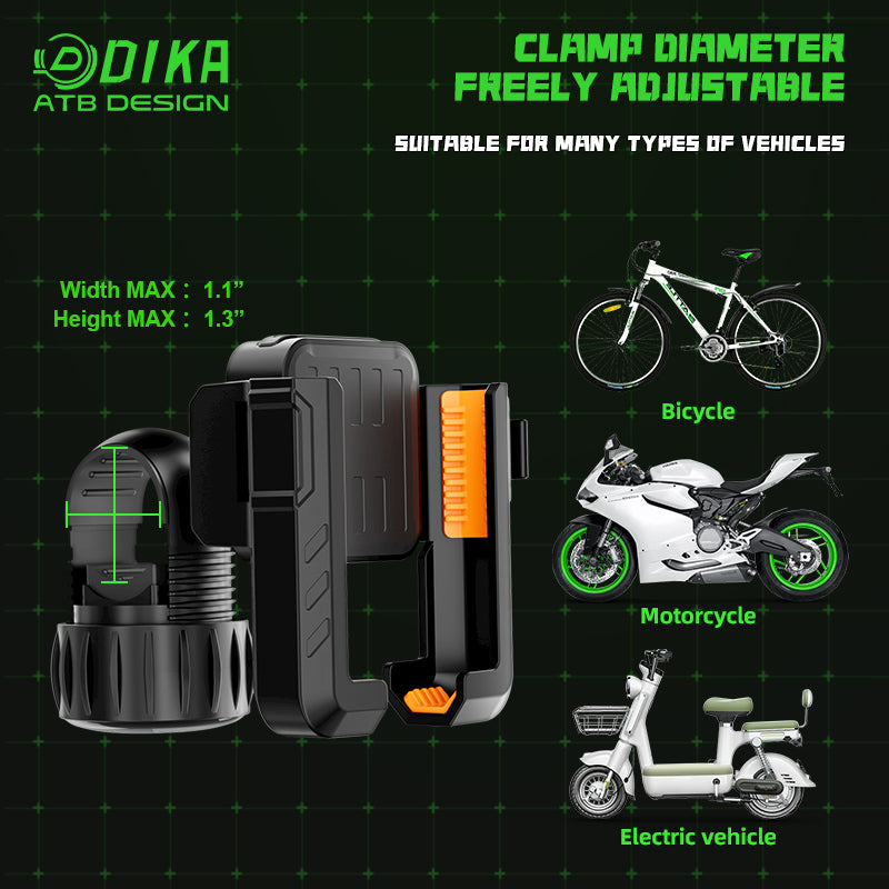 Left and right clips Cycling cell phone holder DHY004